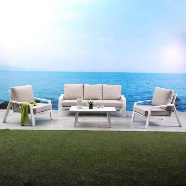 Acheter un salon design et contemporain en aluminium