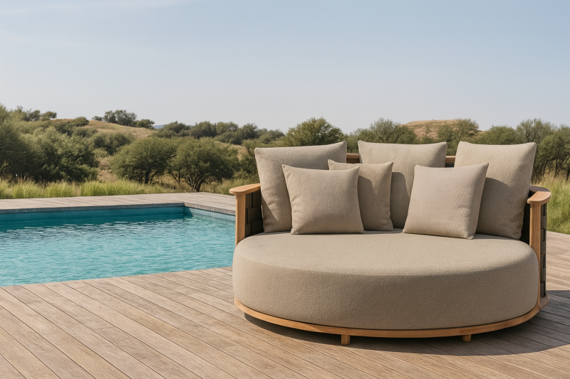 Acheter ce lit d’extérieur, c’est s’offrir un coin de paradis sur sa terrasse, entre élégance naturelle et confort absolu.