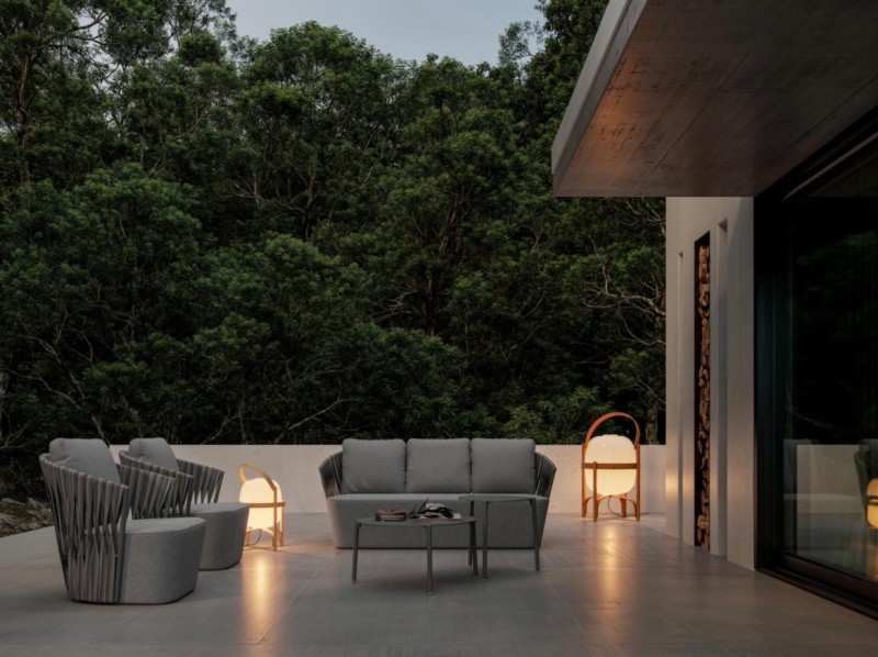 Achetez ce salon de jardin haut de gamme en corde tressée, aux coussins ultra confortables, idéal pour sublimer votre terrasse sur la Côte d’Azur.