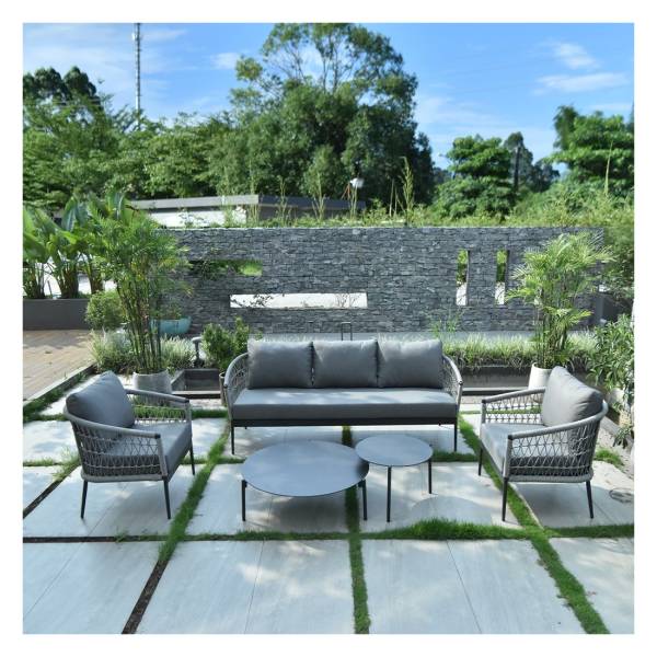 Acheter un salon de jardin en corde tressée et aluminium, idéal pour sublimer une terrasse en Provence ou sur la Côte d’Azur