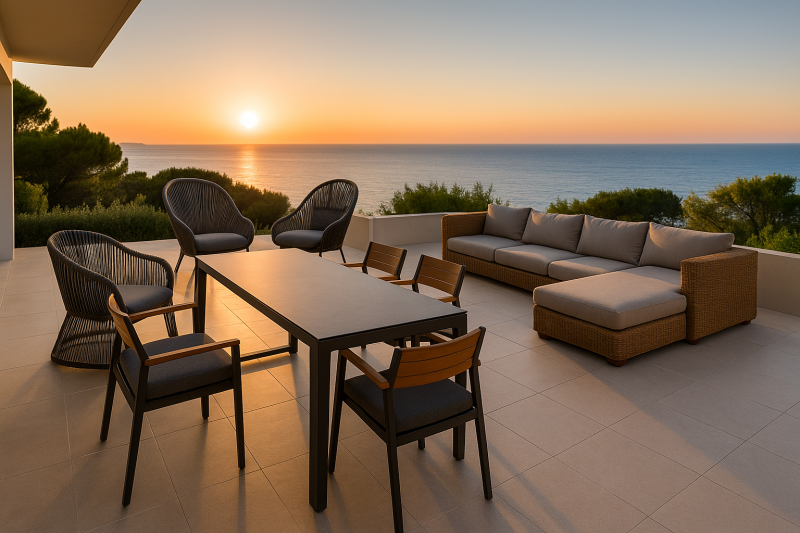 Les matériaux phares du mobilier d’extérieur haut de gamme